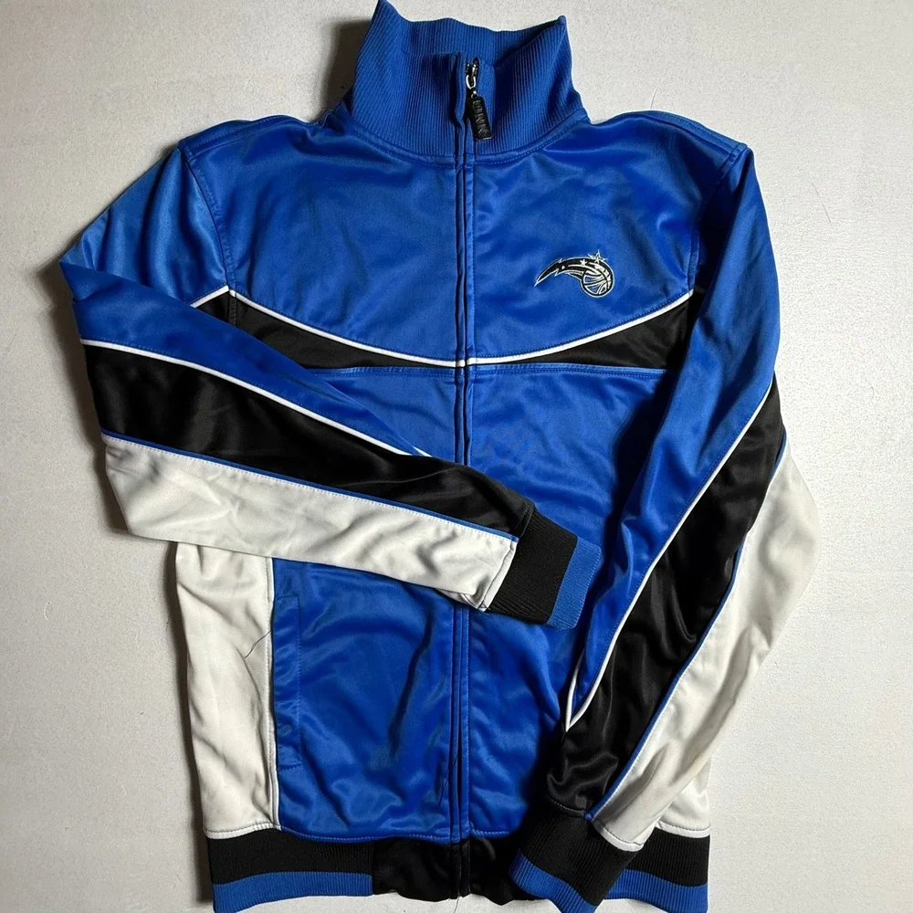 Orlando Magic NBA Track Jacket Mens Medium‎ Blue UNK Athletic Zip Up
